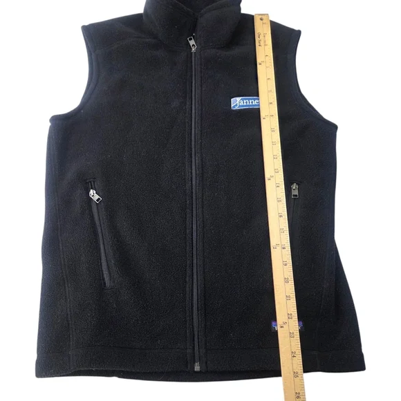 Patagonia Synchilla Fleece Vest Black Mens Small Company Embroidered Jacket - Picture 9 of 11